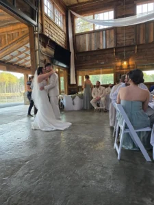 Dylan and Madison share their first dance as newlyweds